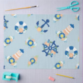 Papier Mousseline Flore Nautique Série Design 7 (Artisanat)