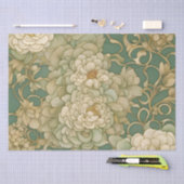 Papier Mousseline Flore nostalgique en teintes Vintages (Artisanat)