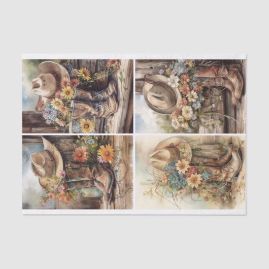 Papier Mousseline Flore occidentale (Recto)