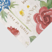 Papier Mousseline Flore Rose Floriographie Fleur sauvage Découpage (Détail)