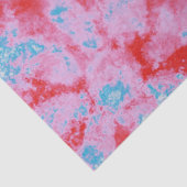 Papier Mousseline Flore Teint Hippie Fleurs rose bleu Découpage (Détail)