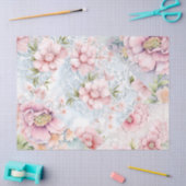 Papier Mousseline Flore victorienne Pastel & Dentelle Découpage (Artisanat)