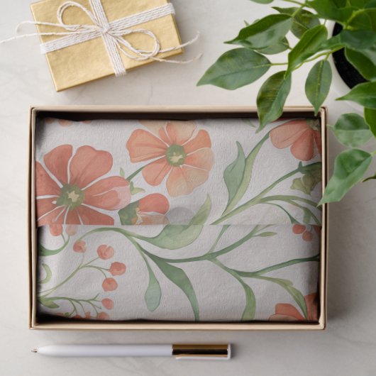 Papier Mousseline Flores 3 (Cadeau)