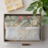 Papier Mousseline Flores de Noël (Cadeau)