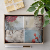 Papier Mousseline Flores de Noël (Cadeau)