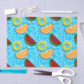 Papier Mousseline Flottes de fruits (Artisanat)