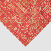 Papier Mousseline Flourdissant design et couleurs automnales (Détail)