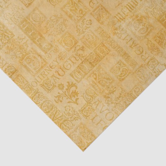 Papier Mousseline Flourdissant Inspiration Verse Faux Gold (Détail)