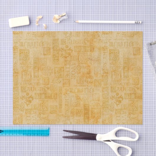 Papier Mousseline Flourdissant Inspiration Verse Faux Gold (Artisanat)