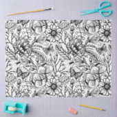 PAPIER MOUSSELINE Flower jungle tissue paper (Artisanat)