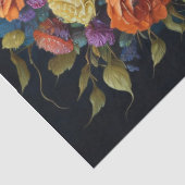 Papier Mousseline Flower misterious woman  (Détail)