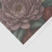 Papier Mousseline Flower poem postcard 6 decoupage tissue paper (Détail)