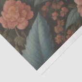 Papier Mousseline Flower poem postcard 8 decoupage tissue paper (Détail)