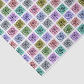 Papier Mousseline Flower Pop Art Squares (Détail)