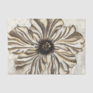 Papier Mousseline Flowerhead Fresco sur Tan Arrière - plan