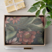 Papier Mousseline Flowers & postcard no3 vintage tissue paper (Cadeau)