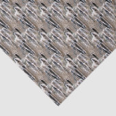 Papier Mousseline Fluffy Cattails Nature Motif (Détail)