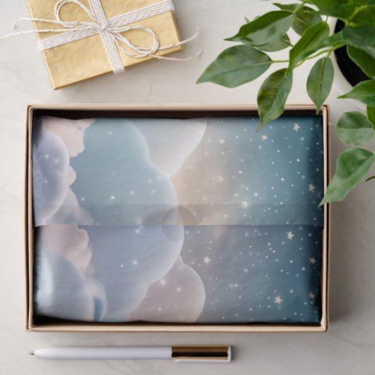 Papier Mousseline Fluffy Cloud Pastel (Cadeau)