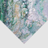 Papier Mousseline Fluide acrylique pour dragon émeraude (Détail)