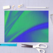 Papier Mousseline Flush bleu et vert (Artisanat)