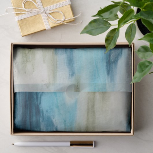 Papier Mousseline Flux océanique II (Cadeau)