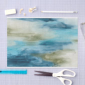 Papier Mousseline Flux océanique II (Artisanat)