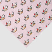 Papier Mousseline Flying Christmas Pig (Détail)