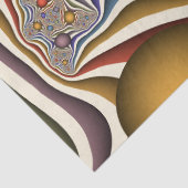 Papier Mousseline Flying Up Colorful Moderne Art Fractal Abstrait (Détail)