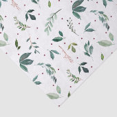 Papier Mousseline Foliage Motif Noël (Détail)