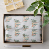 Papier Mousseline Fond d'arbre d'hiver (Cadeau)