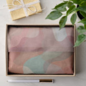 Papier Mousseline Fond de blobs pastel superposés abstraits (Cadeau)