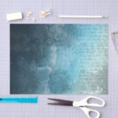 Papier Mousseline Fond grunge de style bleu avec écriture (Artisanat)