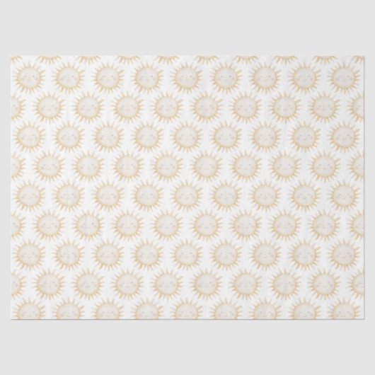 Papier Mousseline Fond mignon soleil (Recto)