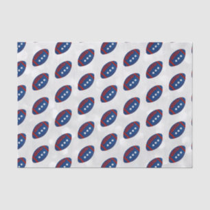 Papier Mousseline Football américain 4e juillet Parties scintillant