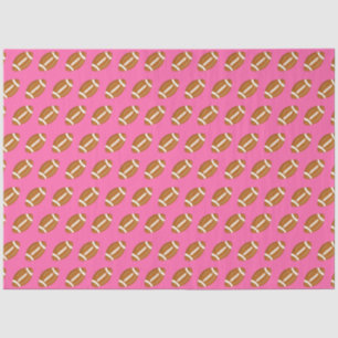 Papier Mousseline Football américain en rose