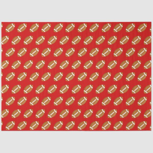 Papier Mousseline Football américain en rouge (Recto)