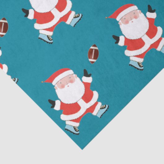 Papier Mousseline Football Noël Cadeau papier Tissu (Détail)