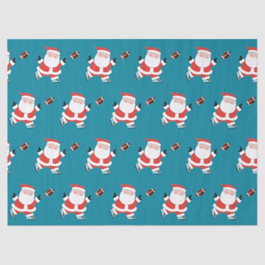 Papier Mousseline Football Noël Cadeau papier Tissu (Recto)