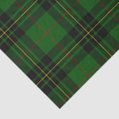 Papier Mousseline Forbes tartan vert noir plaid (Détail)