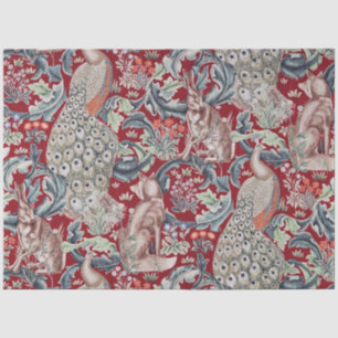 Papier Mousseline Forest Animals, William Morris