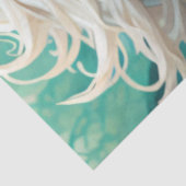 Papier Mousseline Forest Elegant Leaf Woman decoupage paper (Détail)