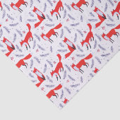 Papier Mousseline Forêt de bois souriant Végétation Renard rouge (Détail)