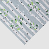 Papier Mousseline Forêt de bouleaux - Woody (Détail)