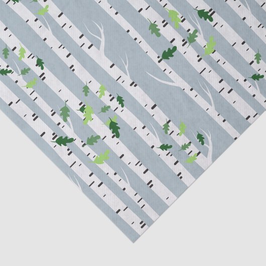 Papier Mousseline Forêt de bouleaux - Woody (Détail)