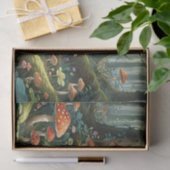 Papier Mousseline Forêt de champignons enchantée (Cadeau)