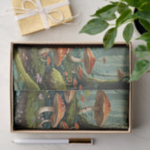 Papier Mousseline Forêt de champignons enchantée (Cadeau)
