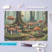 Papier Mousseline Forêt de champignons enchantée (Artisanat)