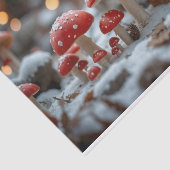 Papier Mousseline Forêt de champignons magiques à Noël (Détail)