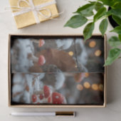 Papier Mousseline Forêt de champignons magiques à Noël (Cadeau)