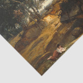 Papier Mousseline Forêt de Fontainebleau, 1834 par Corot (Détail)